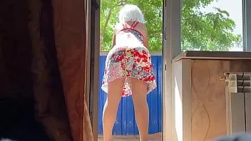 play Bem enteado enfiou pau no anal maduro milf na varanda no cu grande dela