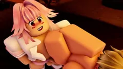 play Futanari Astolfo en Sabre worden stomend in Roblox Hentai -spel